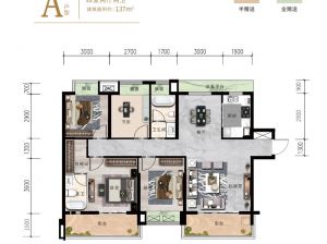 常德-汉寿县金色晓岛为您提供A户型鉴赏