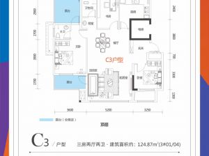 常德-石门县东城时代广场为您提供C3户型鉴赏