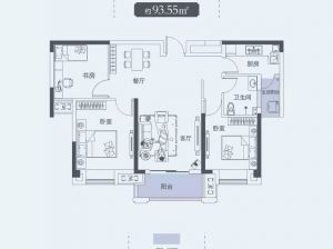 常德-临澧县未来城为您提供A3户型鉴赏