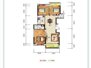 常德-临澧县四季红新城为您提供B户型鉴赏