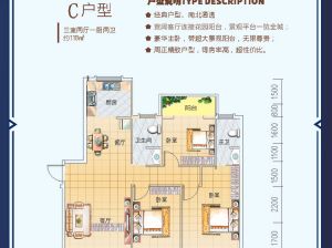 常德-安乡县今朝南苑二期为您提供C户型鉴赏