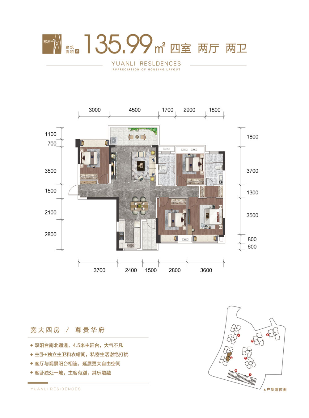 常德武陵区旭辉国际新城为您提供A2户型图片详情鉴赏