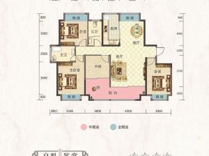 常德-武陵区丽景湾为您提供B户型鉴赏