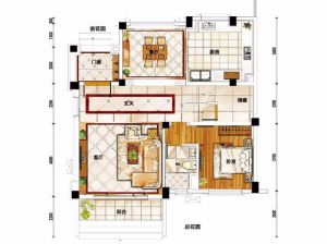 常德-武陵区碧桂园为您提供BJ240N户型1F鉴赏