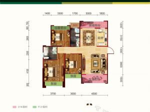 常德-武陵区诚信丽景为您提供A户型鉴赏