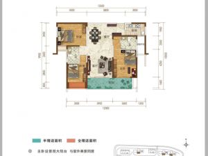 常德-鼎城区城投十里外滩为您提供B户型鉴赏