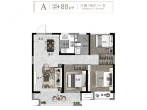 常德-鼎城区文澜府为您提供A户型鉴赏