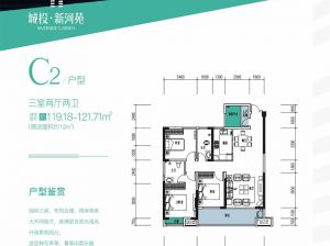 常德-武陵区新河苑为您提供C2户型鉴赏