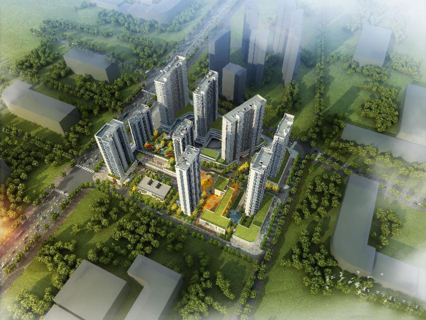 新熙里二期项目位于常洞庭大道与朝阳路交汇处